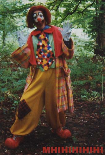 Unieke foto van Kees Prins als Bobo der Clown (1997)